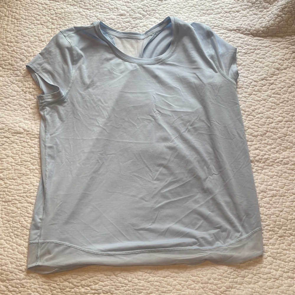 Athleta Girl XXL light blue T-shirt top